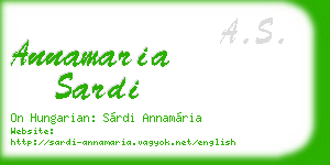 annamaria sardi business card